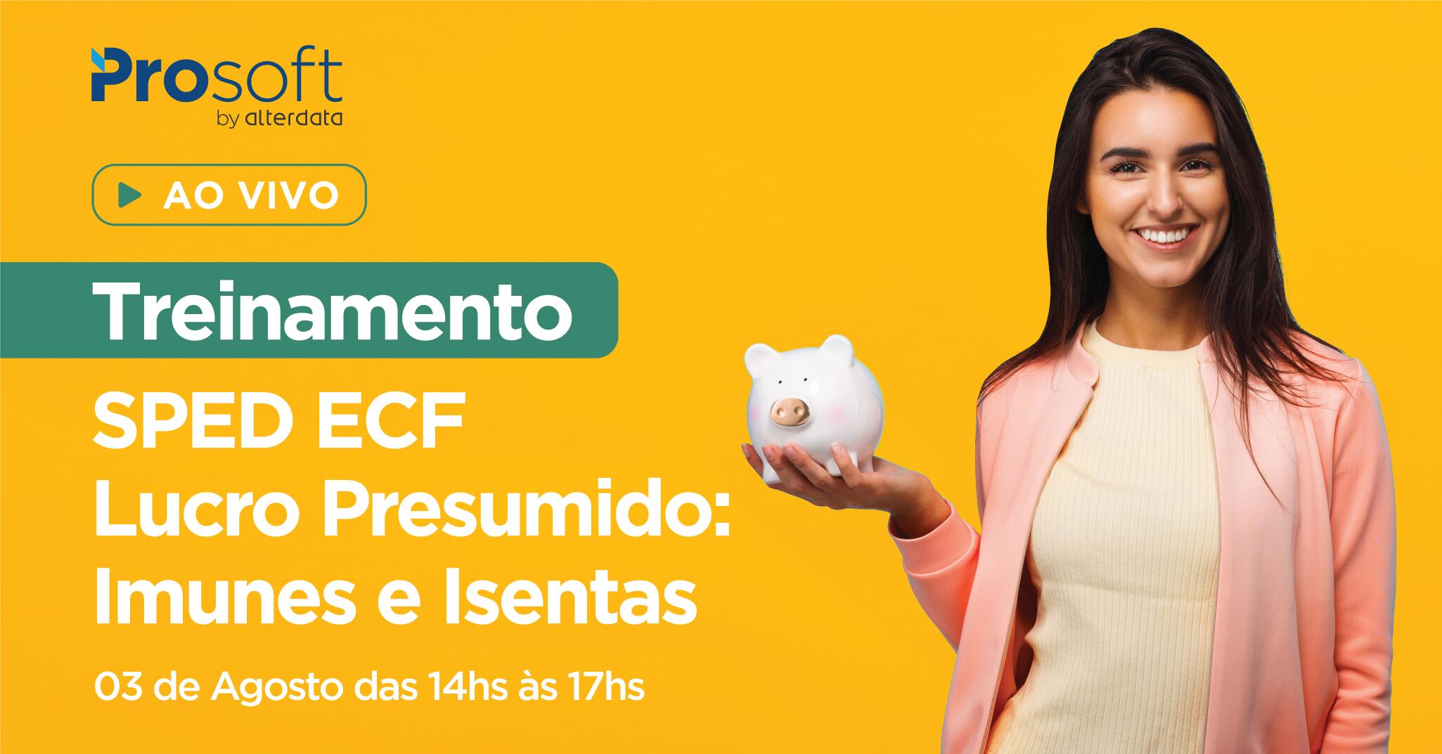 linkedin 2 Treinamento SPED ECF   Lucro Presumido : Imunes e Isentas